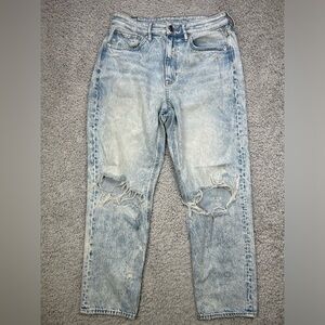 American Eagle Jeans Womens 6 90s Boyfriend Comfort Stretch Waistband Acid Wash